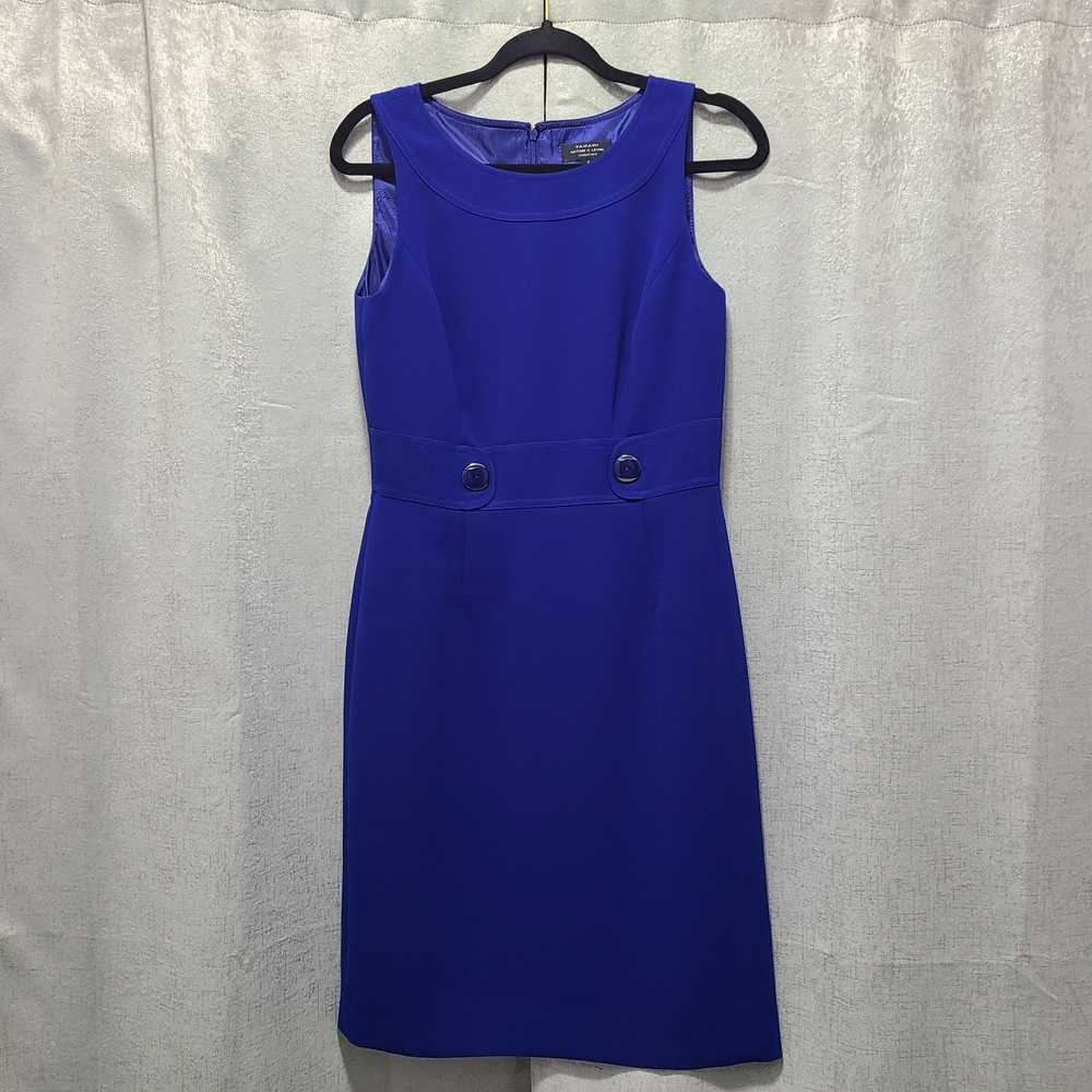 Tahari Royal Blue‎ Midi Dress